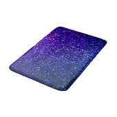 Glittery Ombre Blue Colorful Bright Cool Badmat (Gekanteld)