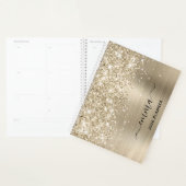 Glittery Pale Gold Foil Swash Signature (Devant avec enveloppe)