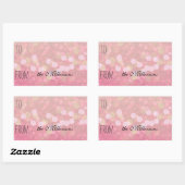 Glittery Pink Bokeh Gift Label (Vel)