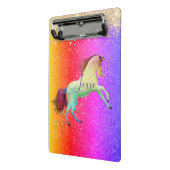 Glittery Rainbow Unicorn Mini Klembord (Angled2)