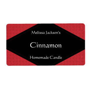 Glittery Red Soap of Candle Label