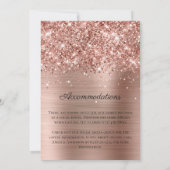 Glittery Roos Gold Foil Family Reunion Save The Date (Achterkant)