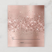 Glittery Roos Gold Foil ingeblikt (Buitenkant ongevouwen)