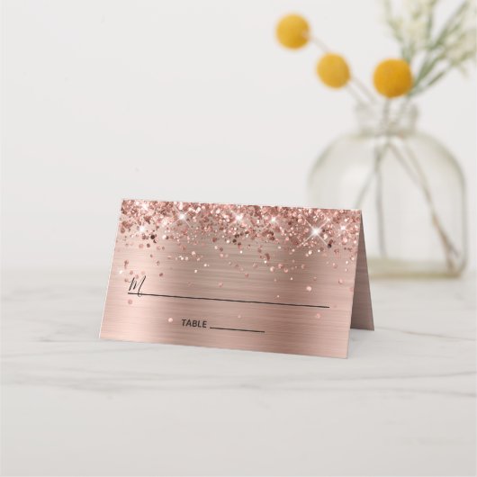 Glittery Roos Gold Foil ingeblikt (Voorkant)