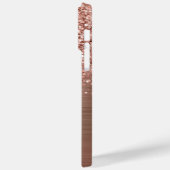 Glittery Roos Gold Glam Name Case-Mate iPhone Case (Achterkant / Links)