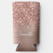 Glittery Roos Gold Glam Script Name (Voorkant)