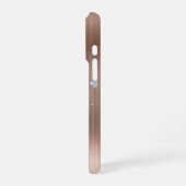 Glittery Roos Gold Metallic Girly Signature iPhone Hoesje (Linkerkant)