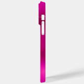 Glittery Silver en Hot Pink Glam Curly Signature Case-Mate iPhone Case (Achterkant / Links)