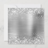 Glittery Silver Foil 30th Birthday Kaart (Achterkant)
