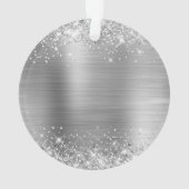 Glittery Silver Foil 50th Birthday Ornament (achterkant)