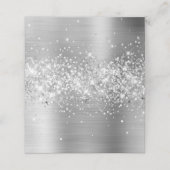 Glittery Silver Foil Blank (Buitenkant ongevouwen)