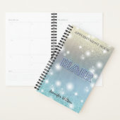 Glittery sparkle ombre-haarboek planner (Display)