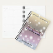 Glittery sparkle ombre-haarboek planner (Display)