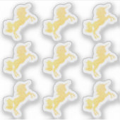 Glittery Sparkle Unicorn - Magical Sparkle Party Sticker (Voorkant)