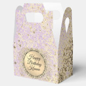 Glittery Starry Lavender Favor Box Bedankdoosjes (Geopend)