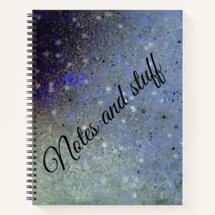 Glittery starry notes et des trucs carnet