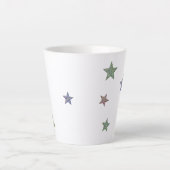 Glittery Stars Latte Mok (Voorkant)