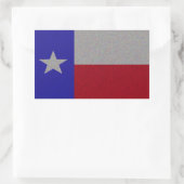 Glittery Texas Flag Rechthoekige Sticker (Tas)