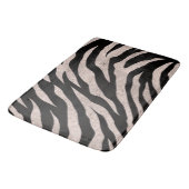 Glittery Zebra Stripes Pattern Badmat (Gekanteld)
