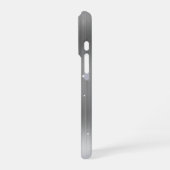 Glittery Zilver Metallic Girly Signature iPhone Hoesje (Linkerkant)