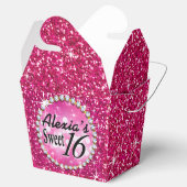 Glitz Bling Glitter Sparkle | fuchsia Bedankdoosjes (Geopend)