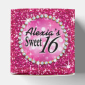 Glitz Bling Glitter Sparkle | fuchsia Bedankdoosjes (Bovenkant)