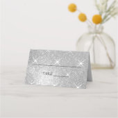 Glitz en glam aangepaste trouwtafel plaats kaarten (Voorkant)