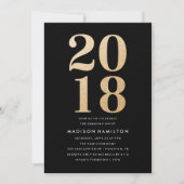 Glitz et Glamor | Invitations du groupe de diplômé (Devant)
