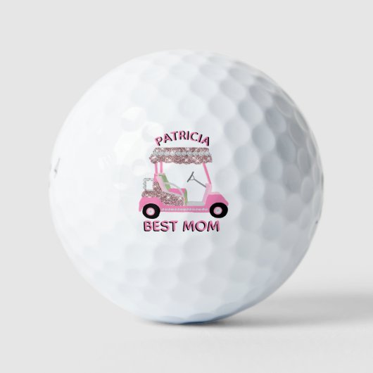 Glitz Fun Glam Roos Gold Best Mam Cart Golfballen (Voorkant)