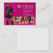 "Glitz Glam 2" - Classy Chic Funky Mode Stylist Visitekaartje (Voorkant / Achterkant)