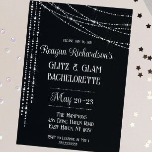 Glitz & Glam Diamanten Meisjesuitje Weekend Kaart