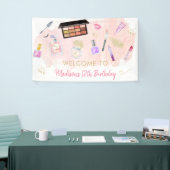 Glitz & Glam Pink Gold Spa Birthday Spandoek (Beurs)