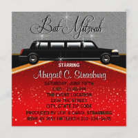 Glitz Glamor Red Carpet Movie Star Invitations