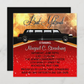 Glitz Glamor Red Carpet Movie Star Invitations (Devant / Derrière)