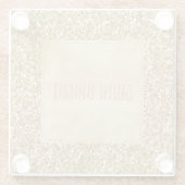 Glitz Glitter Sparkle Glazen Onderzetter (Achterkant)