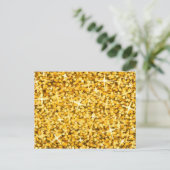 Glitz "Gold" briefkaart (Staand voorkant)