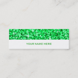 Glitz Green visitekaartje skinny white