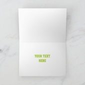 Glitz Lime 'BFF!' 'Your Text' carte de voeux (Intérieur)
