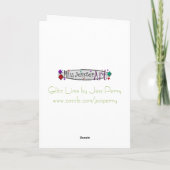 Glitz Lime dollar "$" Carte de voeux 'Your Text' (Dos)