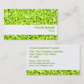 Glitz Limoen witte band kaartsjabloon Visitekaartje (Voorkant / Achterkant)