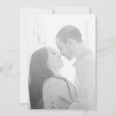 Glitz Nep-glitter Save The Date-aankondigingskaart Date (Achterkant)