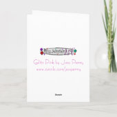 Glitz Pink dollar "$" Carte de voeux 'Your Text' (Dos)