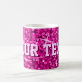Glitz Pink imprimer tasse 'votre texte' (Centre)