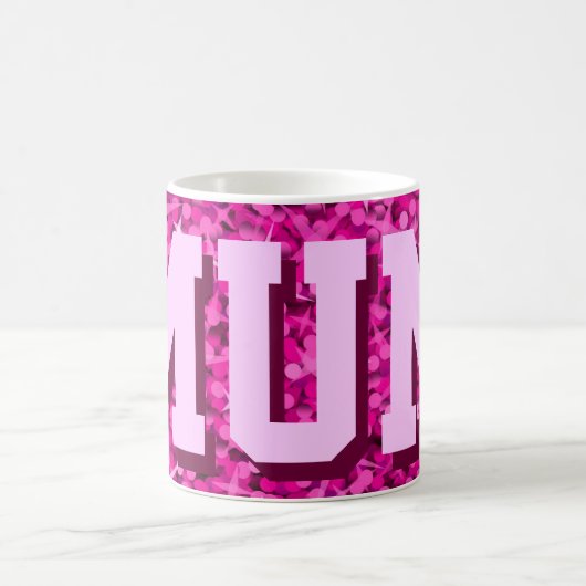 Glitz Pink 'MUM' mug (Centre)