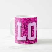Glitz Pink print mug 'LOL!' (Devant gauche)
