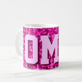 Glitz Pink print mug 'OMG!' (Devant gauche)