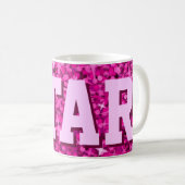 Glitz Pink print tasse 'STAR' (Devant droit)