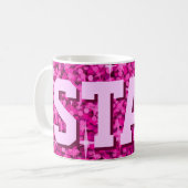 Glitz Pink print tasse 'STAR' (Devant gauche)