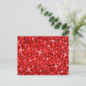 Glitz Red briefkaart (Staand voorkant)