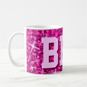 Glitz Roze print mok "BFF!"